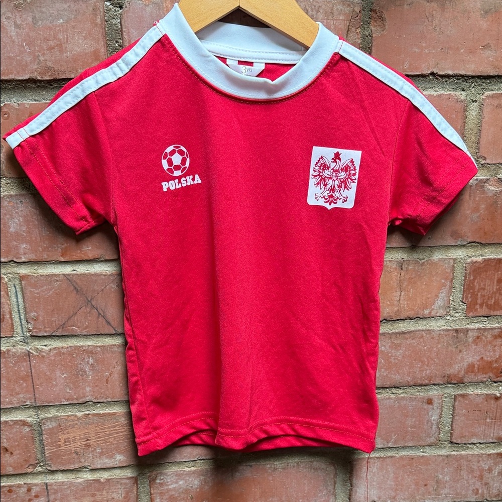 Polska Kids Red Soccer T-Shirt